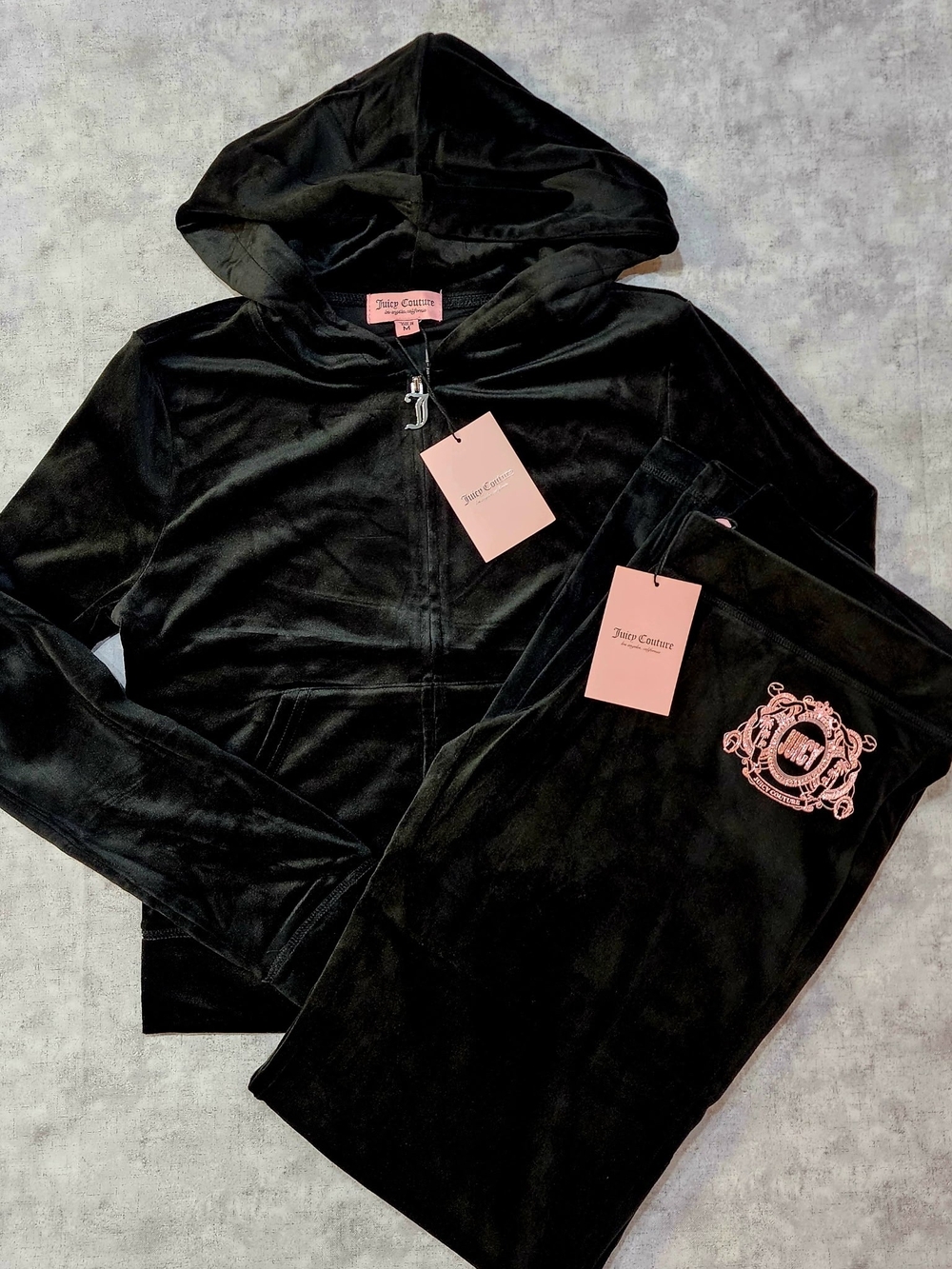 Juicy Couture pink velour tracksuit Size M
